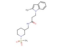 3-(2-methyl-1H-indol-1-yl)-N-{[1-(methylsulfonyl)piperidin-3-yl]methyl}propanamide