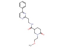 1-(2-methoxyethyl)-6-oxo-N-[2-(4-phenyl-2-pyrimidinyl)ethyl]-3-piperidinecarboxamide