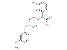 (2-fluoro-3-methylphenyl)[4-(3-methoxybenzyl)piperazin-1-yl]acetic acid