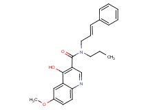 4-hydroxy-6-methoxy-N-[(2E)-3-phenyl-2-propen-1-yl]-N-propyl-3-quinolinecarboxamide
