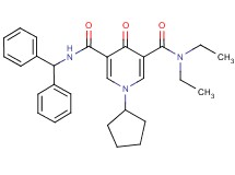 1-cyclopentyl-N'-(diphenylmethyl)-N,N-diethyl-4-oxo-1,4-dihydro-3,5-pyridinedicarboxamide