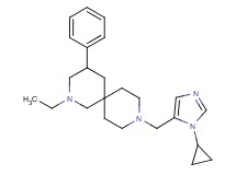 9-[(1-cyclopropyl-1H-imidazol-5-yl)methyl]-2-ethyl-4-phenyl-2,9-diazaspiro[5.5]undecane