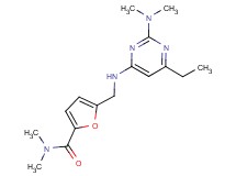 5-({[2-(dimethylamino)-6-ethylpyrimidin-4-yl]amino}methyl)-N,N-dimethyl-2-furamide