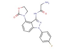 N~1~-[1-(4-fluorophenyl)-4-(2-oxo-1,3-oxazolidin-3-yl)-1H-indazol-3-yl]glycinamide