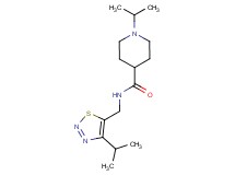1-isopropyl-N-[(4-isopropyl-1,2,3-thiadiazol-5-yl)methyl]-4-piperidinecarboxamide