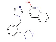 3-{1-[2-(1H-1,2,4-triazol-1-yl)benzyl]-1H-imidazol-2-yl}-2-quinolinol