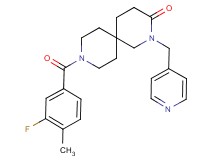 9-(3-fluoro-4-methylbenzoyl)-2-(pyridin-4-ylmethyl)-2,9-diazaspiro[5.5]undecan-3-one