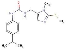 N-(4-isopropylphenyl)-N'-{[1-methyl-2-(methylthio)-1H-imidazol-5-yl]methyl}urea