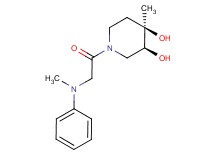 (3S*,4R*)-4-methyl-1-(N-methyl-N-phenylglycyl)piperidine-3,4-diol