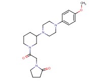 1-(2-{3-[4-(4-methoxyphenyl)-1-piperazinyl]-1-piperidinyl}-2-oxoethyl)-2-pyrrolidinone