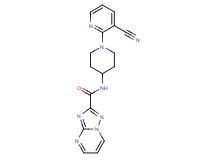 N-[1-(3-cyanopyridin-2-yl)piperidin-4-yl][1,2,4]triazolo[1,5-a]pyrimidine-2-carboxamide