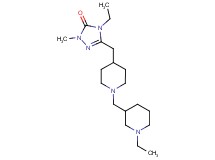 4-ethyl-5-({1-[(1-ethylpiperidin-3-yl)methyl]piperidin-4-yl}methyl)-2-methyl-2,4-dihydro-3H-1,2,4-triazol-3-one