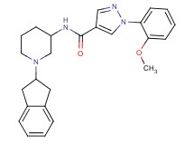 N-[1-(2,3-dihydro-1H-inden-2-yl)-3-piperidinyl]-1-(2-methoxyphenyl)-1H-pyrazole-4-carboxamide