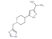 1-(1H-imidazol-4-ylmethyl)-4-(3-isopropyl-1H-pyrazol-5-yl)piperidine
