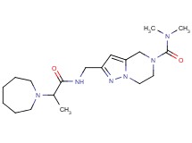 2-{[(2-azepan-1-ylpropanoyl)amino]methyl}-N,N-dimethyl-6,7-dihydropyrazolo[1,5-a]pyrazine-5(4H)-carboxamide