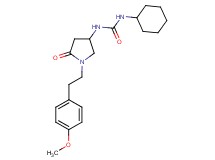 N-cyclohexyl-N'-{1-[2-(4-methoxyphenyl)ethyl]-5-oxo-3-pyrrolidinyl}urea