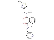 (3aR*,6S*)-N-methyl-N-[(2-methyl-1,3-thiazol-4-yl)methyl]-1-oxo-2-(pyridin-3-ylmethyl)-1,2,3,6,7,7a-hexahydro-3a,6-epoxyisoindole-7-carboxamide