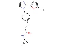N-cyclopropyl-3-{4-[2-(5-methyl-2-furyl)-1H-imidazol-1-yl]phenyl}propanamide