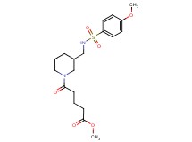 methyl 5-[3-({[(4-methoxyphenyl)sulfonyl]amino}methyl)-1-piperidinyl]-5-oxopentanoate