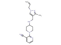 2-(4-{[(1-allyl-3-methyl-1H-pyrazol-4-yl)methyl]amino}piperidin-1-yl)nicotinonitrile