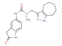 N-(1,4,5,6,7,8-hexahydrocyclohepta[c]pyrazol-3-ylmethyl)-N-methyl-N'-(2-oxo-2,3-dihydro-1H-indol-5-yl)urea