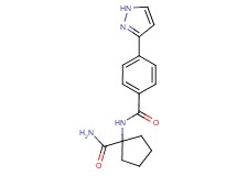 N-[1-(aminocarbonyl)cyclopentyl]-4-(1H-pyrazol-3-yl)benzamide