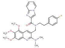 N-{[2-(dimethylamino)-5,6,7-trimethoxy-3-quinolinyl]methyl}-N-[2-(4-fluorophenyl)ethyl]imidazo[1,2-a]pyridine-2-carboxamide