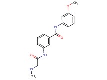 N-(3-methoxyphenyl)-3-[(N-methylglycyl)amino]benzamide hydrochloride