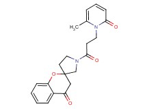 1'-[3-(6-methyl-2-oxopyridin-1(2H)-yl)propanoyl]spiro[chromene-2,3'-pyrrolidin]-4(3H)-one