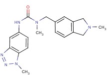 N-methyl-N'-(1-methyl-1H-1,2,3-benzotriazol-5-yl)-N-[(2-methyl-2,3-dihydro-1H-isoindol-5-yl)methyl]urea