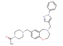 7-[(4-acetyl-1-piperazinyl)methyl]-4-[(1-phenyl-1H-pyrazol-4-yl)methyl]-2,3,4,5-tetrahydro-1,4-benzoxazepine