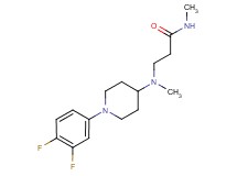 3-[[1-(3,4-difluorophenyl)piperidin-4-yl](methyl)amino]-N-methylpropanamide