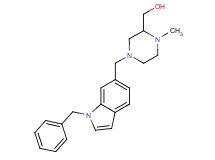 {4-[(1-benzyl-1H-indol-6-yl)methyl]-1-methylpiperazin-2-yl}methanol