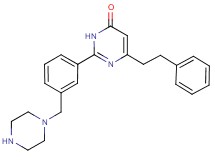 6-(2-phenylethyl)-2-[3-(1-piperazinylmethyl)phenyl]-4(3H)-pyrimidinone trifluoroacetate