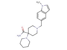 1'-[(1-methyl-1H-indol-5-yl)methyl]-1,4'-bipiperidine-4'-carboxamide