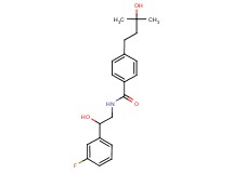 N-[2-(3-fluorophenyl)-2-hydroxyethyl]-4-(3-hydroxy-3-methylbutyl)benzamide