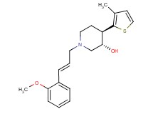 (3S*,4R*)-1-[(2E)-3-(2-methoxyphenyl)prop-2-en-1-yl]-4-(3-methyl-2-thienyl)piperidin-3-ol
