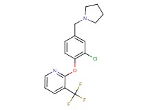 2-[2-chloro-4-(pyrrolidin-1-ylmethyl)phenoxy]-3-(trifluoromethyl)pyridine