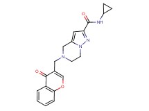 N-cyclopropyl-5-[(4-oxo-4H-chromen-3-yl)methyl]-4,5,6,7-tetrahydropyrazolo[1,5-a]pyrazine-2-carboxamide