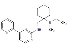 N-({1-[ethyl(methyl)amino]cyclohexyl}methyl)-4-(2-pyridinyl)-2-pyrimidinamine