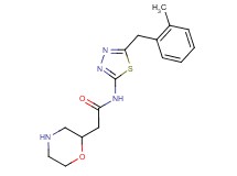 N-[5-(2-methylbenzyl)-1,3,4-thiadiazol-2-yl]-2-(2-morpholinyl)acetamide hydrochloride