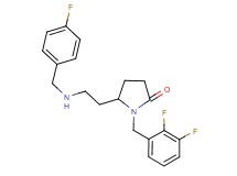 1-(2,3-difluorobenzyl)-5-{2-[(4-fluorobenzyl)amino]ethyl}-2-pyrrolidinone