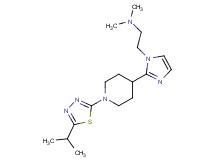 (2-{2-[1-(5-isopropyl-1,3,4-thiadiazol-2-yl)piperidin-4-yl]-1H-imidazol-1-yl}ethyl)dimethylamine