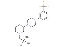 1-[1-(2,2-dimethylpropyl)-3-piperidinyl]-4-[3-(trifluoromethyl)phenyl]piperazine