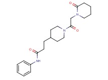 3-{1-[(2-oxopiperidin-1-yl)acetyl]piperidin-4-yl}-N-phenylpropanamide