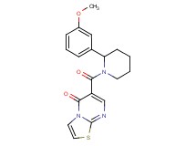 6-{[2-(3-methoxyphenyl)-1-piperidinyl]carbonyl}-5H-[1,3]thiazolo[3,2-a]pyrimidin-5-one