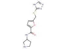N-pyrrolidin-3-yl-5-[(4H-1,2,4-triazol-3-ylthio)methyl]-2-furamide