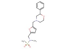 N-methyl-N-({5-[(2-phenylmorpholin-4-yl)methyl]-2-furyl}methyl)methanesulfonamide