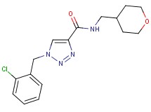 1-(2-chlorobenzyl)-N-(tetrahydro-2H-pyran-4-ylmethyl)-1H-1,2,3-triazole-4-carboxamide