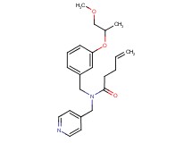 N-[3-(2-methoxy-1-methylethoxy)benzyl]-N-(4-pyridinylmethyl)-4-pentenamide